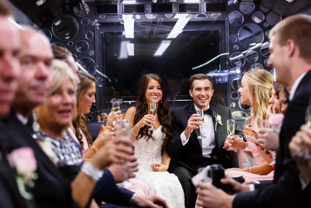 jimmys limo wedding party charter bus transportation